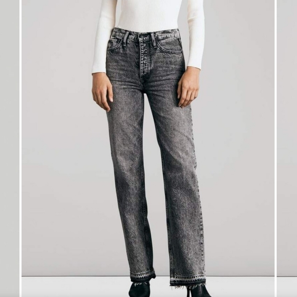 rag & bone High Rise Gray Jeans